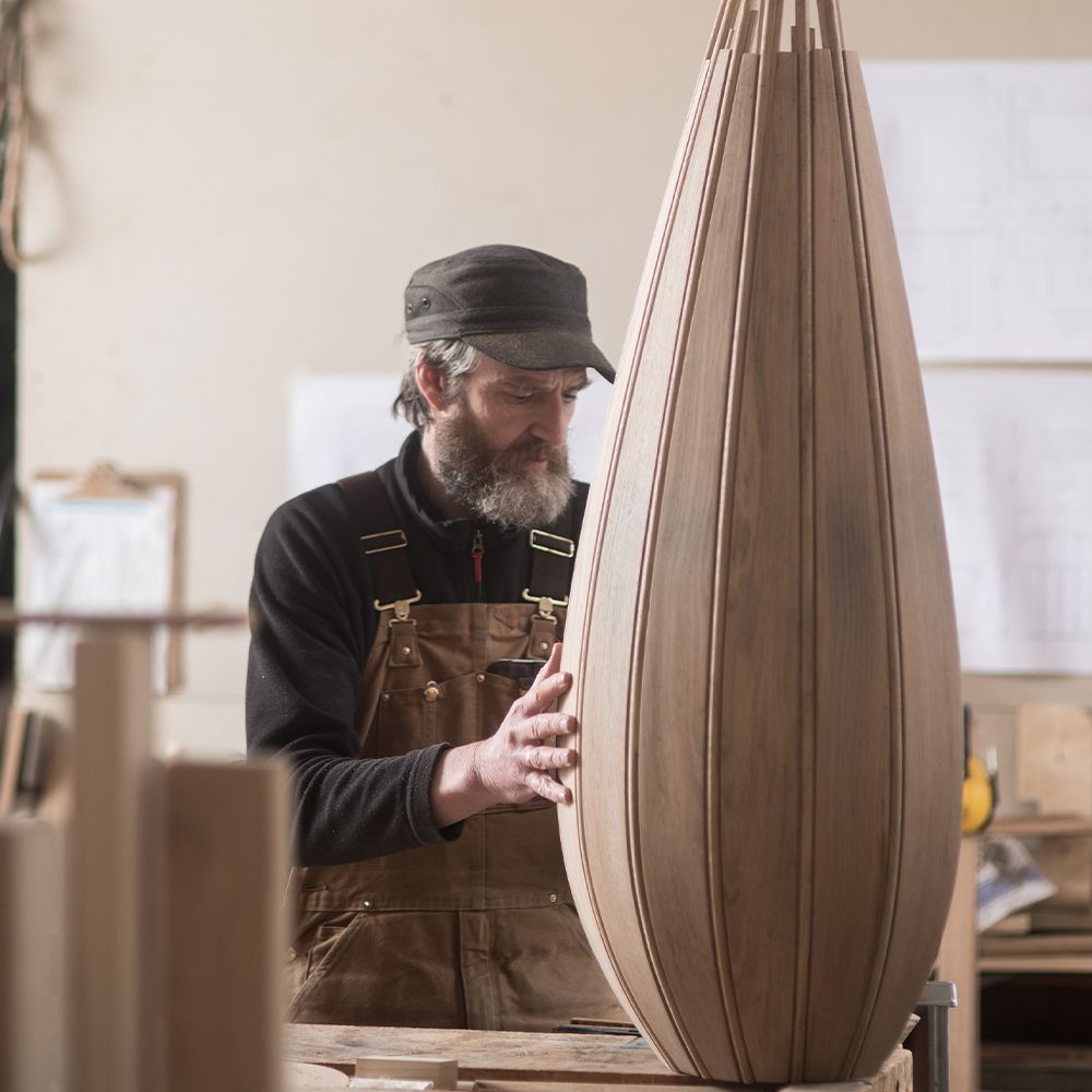 A Homo Faber artisan at work in the workshop